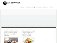 Tablet Screenshot of air-gourmet.com